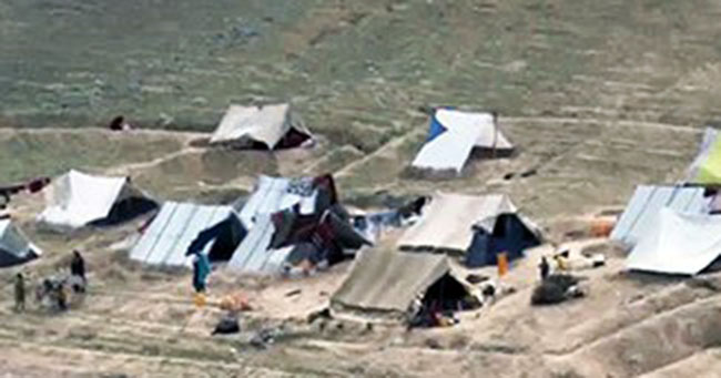 Displaced Residents Call for Peace and Stability